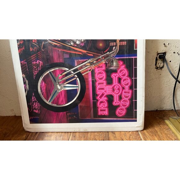 Motorcycle Neon Print By W.A. Wright signed 3/50 Limited Edition voodoo READ NEW - Picture 3 of 5